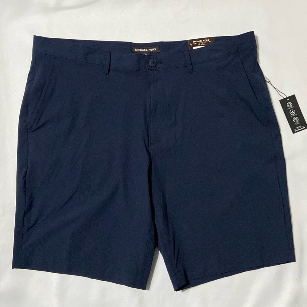 NWT Michael Kors Golf Ripstop Stretch Shorts Blue Size 36